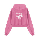 Cropped Zip-Through Hoodie