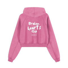 Cropped Zip-Through Hoodie