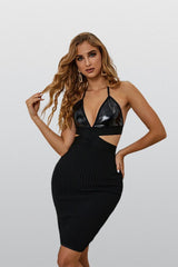 Cue the Confetti Black Bandage Dress - Catchall