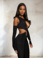 CutOut Cross Chest Jumpsuit
