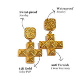 Dangle Cross Earrings