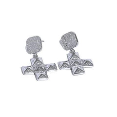 Dangle Cross Earrings