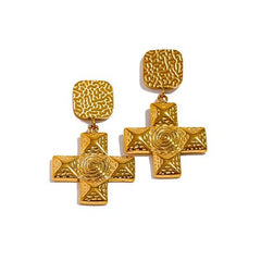 Dangle Cross Earrings