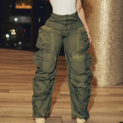 Dark Green Cargo Pants
