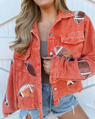 Denim Jacket Corduroy Collar