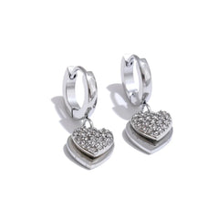 Dreamy Heart Dangle Earrings