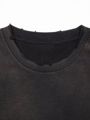 Frayed Black T-Shirt