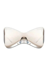 Futuristic Oversized Rimless Sunglasses
