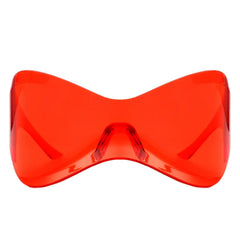Futuristic Oversized Rimless Sunglasses