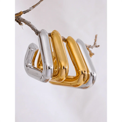 Geometric Hoop Earrings