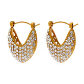 Glistening Hoop Earrings