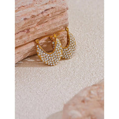 Glistening Hoop Earrings