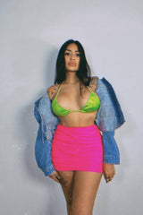 GLITTER GREEN 2 PIECE BIKINI