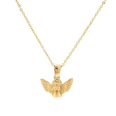 Gold Angel Wing Necklace