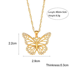 Gold Butterfly Necklace