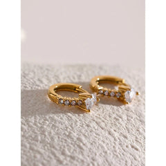 Gold Huggie Hoop Earrings