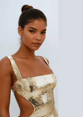 Sequin Gold Dress