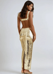 Sequin Gold Dress