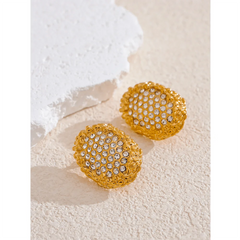 Gold Nugget Earrings