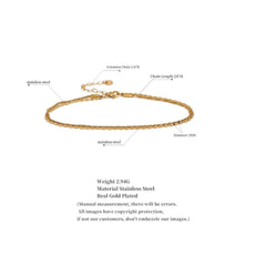 Gold Rope Anklet