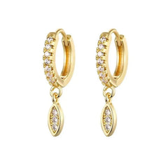 Gold Water Drop Earrings