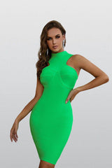 Hallie Green Bandage Bodycon Dress - Catchall