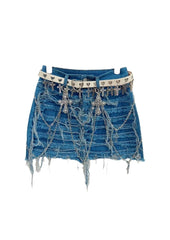 Harajuku Punk Denim Mini Skirt