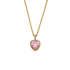 Heart Gemstone Necklace