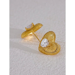 Heart Stud Earrings