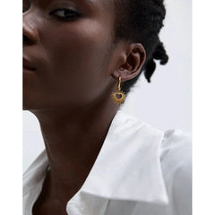 Heartbeam Dangle Earrings