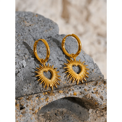 Heartbeam Dangle Earrings