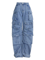 High Waist Wide Leg Denim