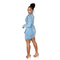 One-Sleeve Crop Top Mini Skirt Set