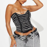 SMOKE Lace UP Corset