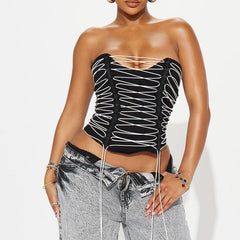 SMOKE Lace UP Corset