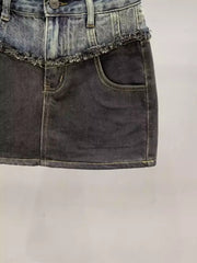 Double Denim Skirts