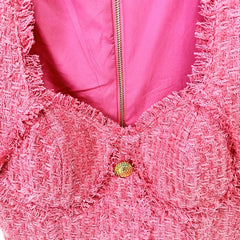 Pink Woven Dress