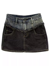 Double Denim Skirts