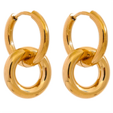 Interlocking Hoop Earrings