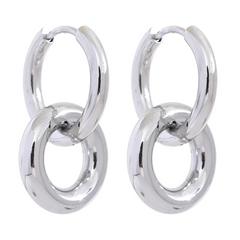 Interlocking Hoop Earrings