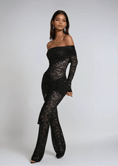Kat Black Lace Jumpsuit
