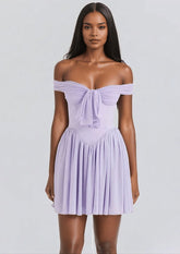 Lavender Mesh Dress