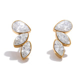 Marquise-Cut Cubic Zirconia Earrings