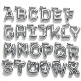 Metallic Balloon Letter Charms