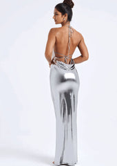 Metallic Bodycon Dress