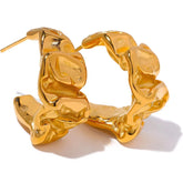 Molten Aura Hoop Earrings