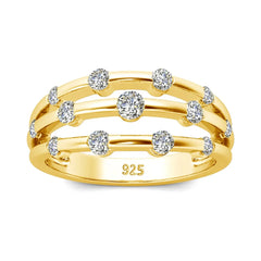 Multi-Layer Moissanite Ring