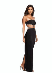 Off-Shoulder Hollow Out Long Dress