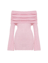 Off the Shoulder Knit Dress