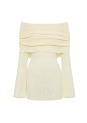 Off the Shoulder Knit Dress